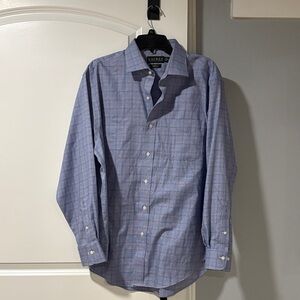 Lauren Ralph Lauren Men's Checkered Dress Shirt - Blue and Pink